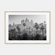 Los Angeles Landscape B&W Poster