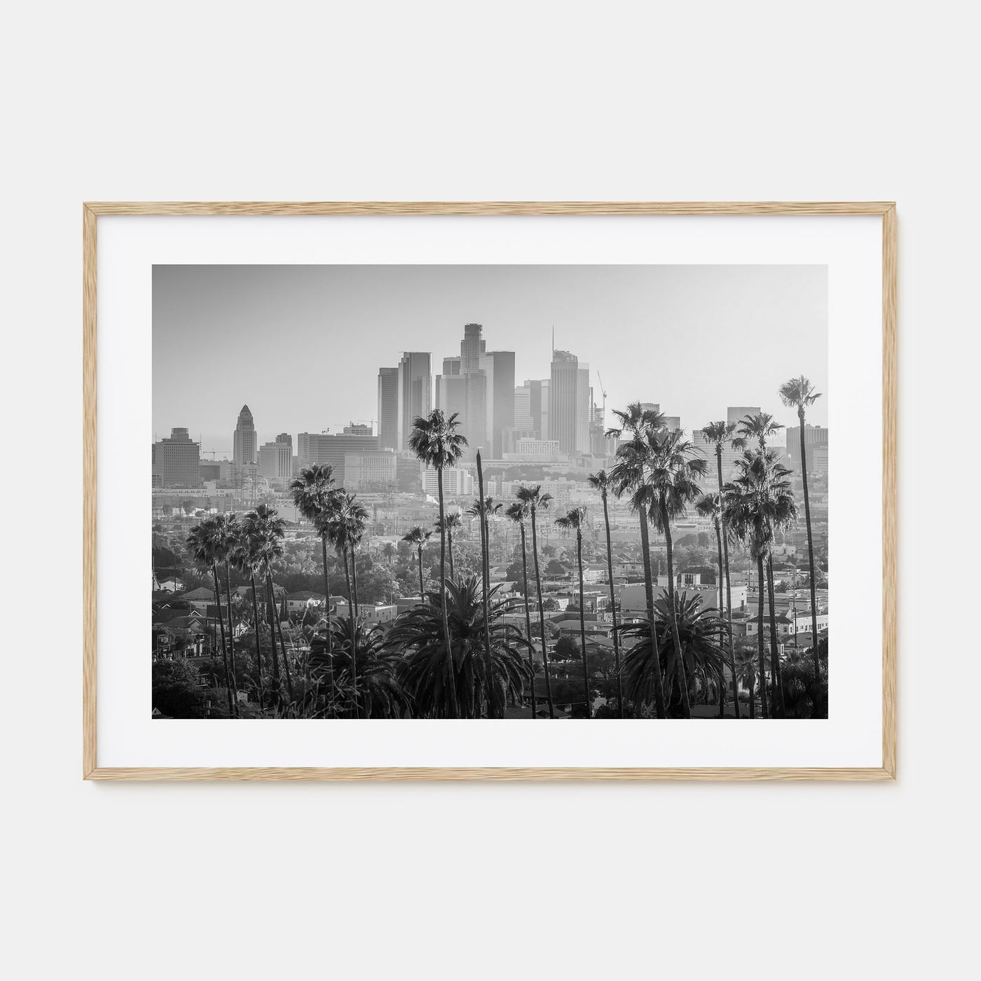 Los Angeles Landscape B&W Poster
