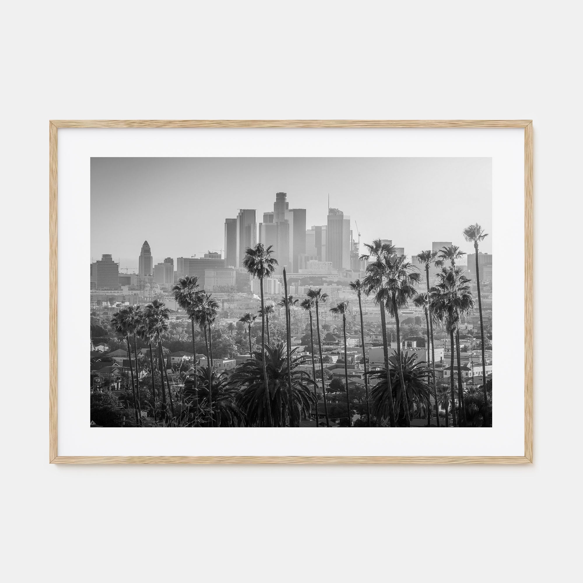 Los Angeles Landscape B&W Poster