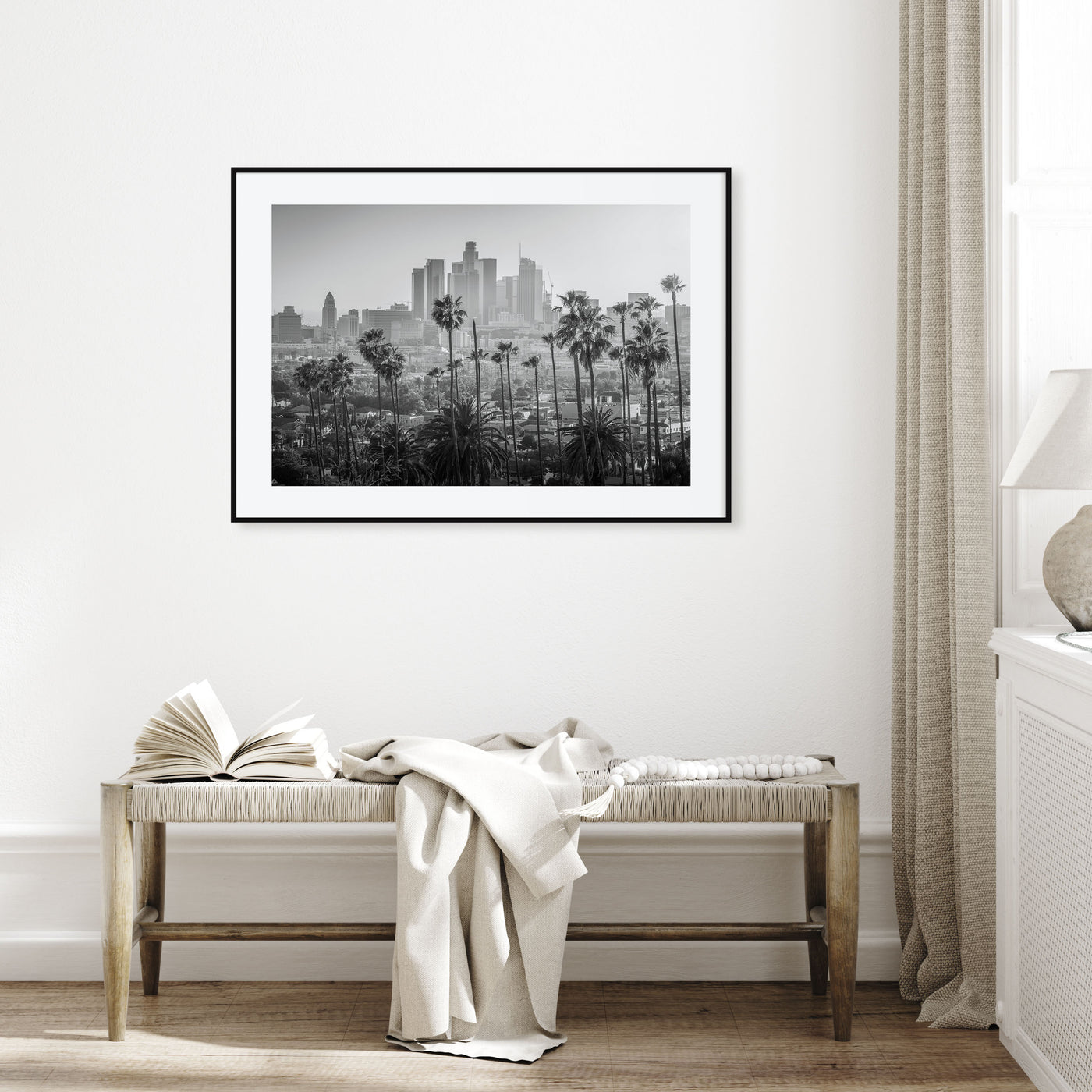 Los Angeles Landscape B&W Poster
