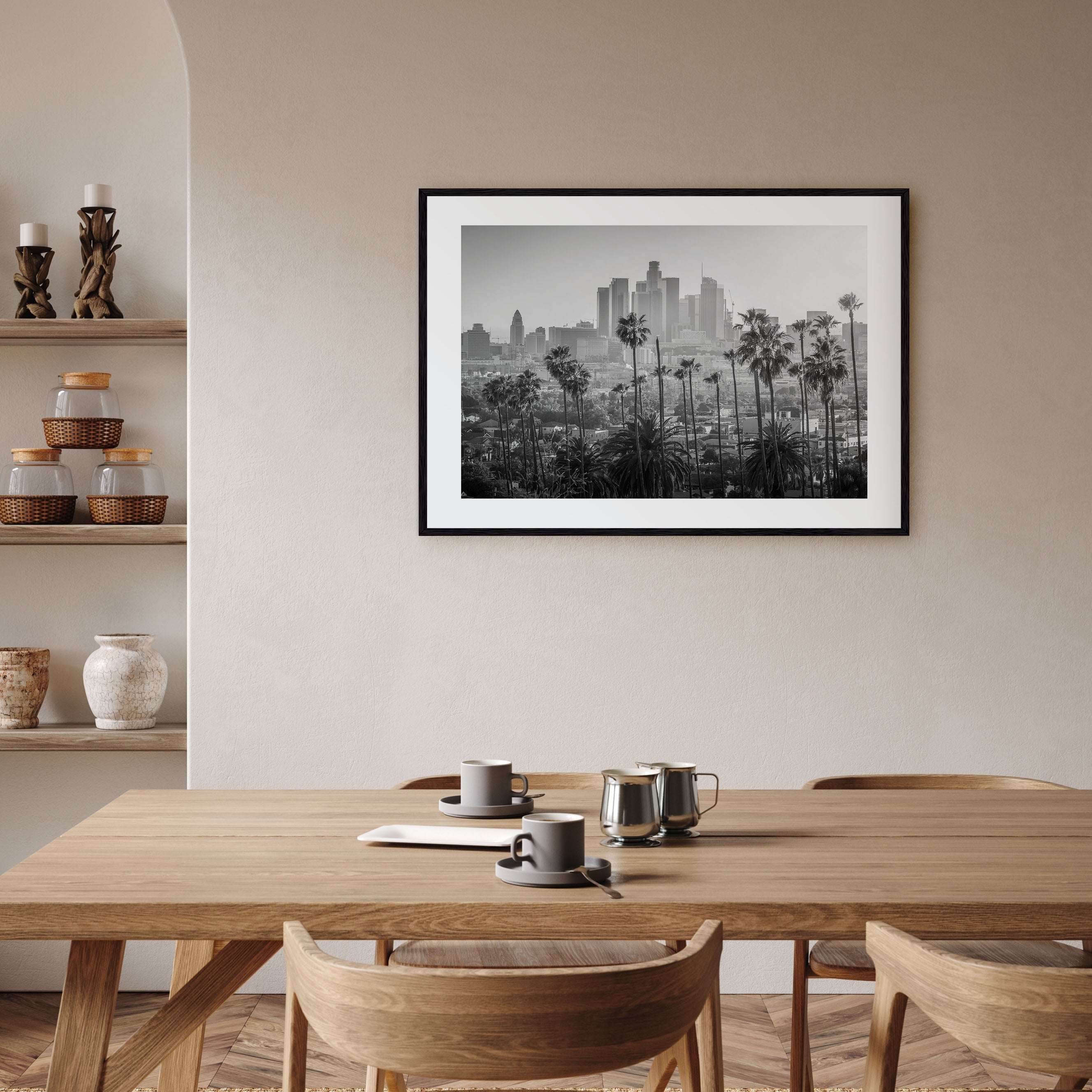 Los Angeles Landscape B&W Poster