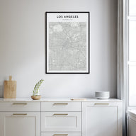 Los Angeles Map Portrait Poster