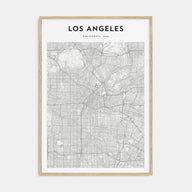 Los Angeles Map Portrait Poster