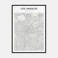 Los Angeles Map Portrait Poster
