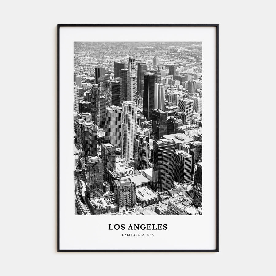 Los Angeles Portrait B&W No 1 Poster