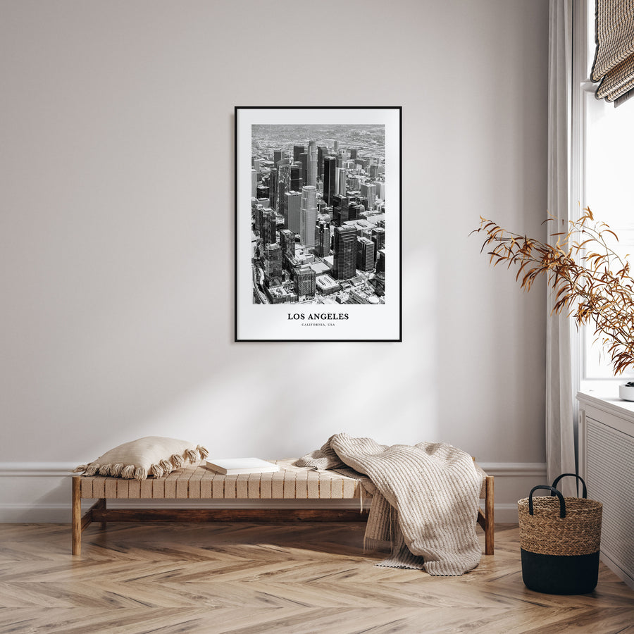 Los Angeles Portrait B&W No 1 Poster