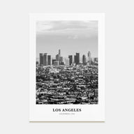 Los Angeles Portrait B&W No 3 Poster