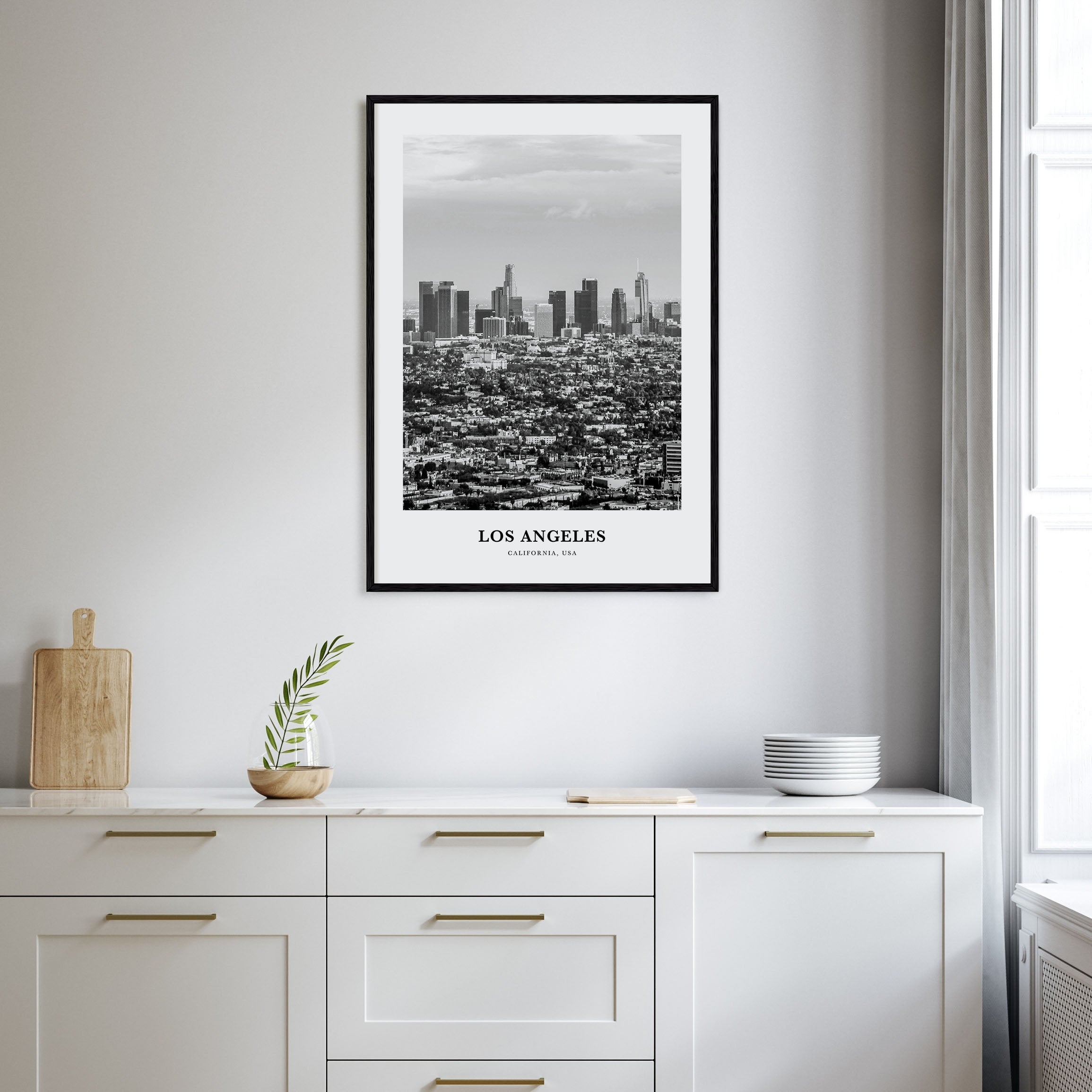 Los Angeles Portrait B&W No 3 Poster