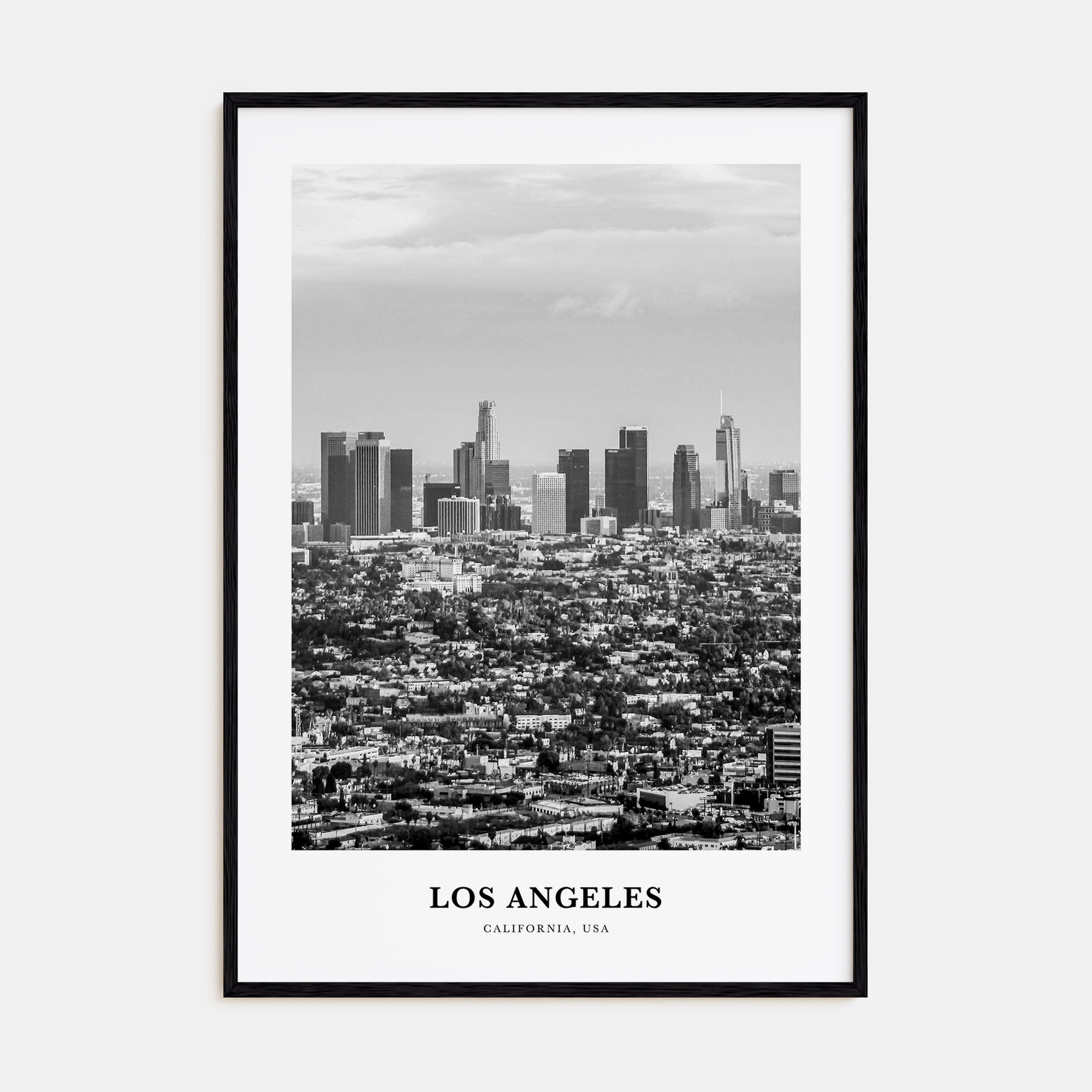 Los Angeles Portrait B&W No 3 Poster