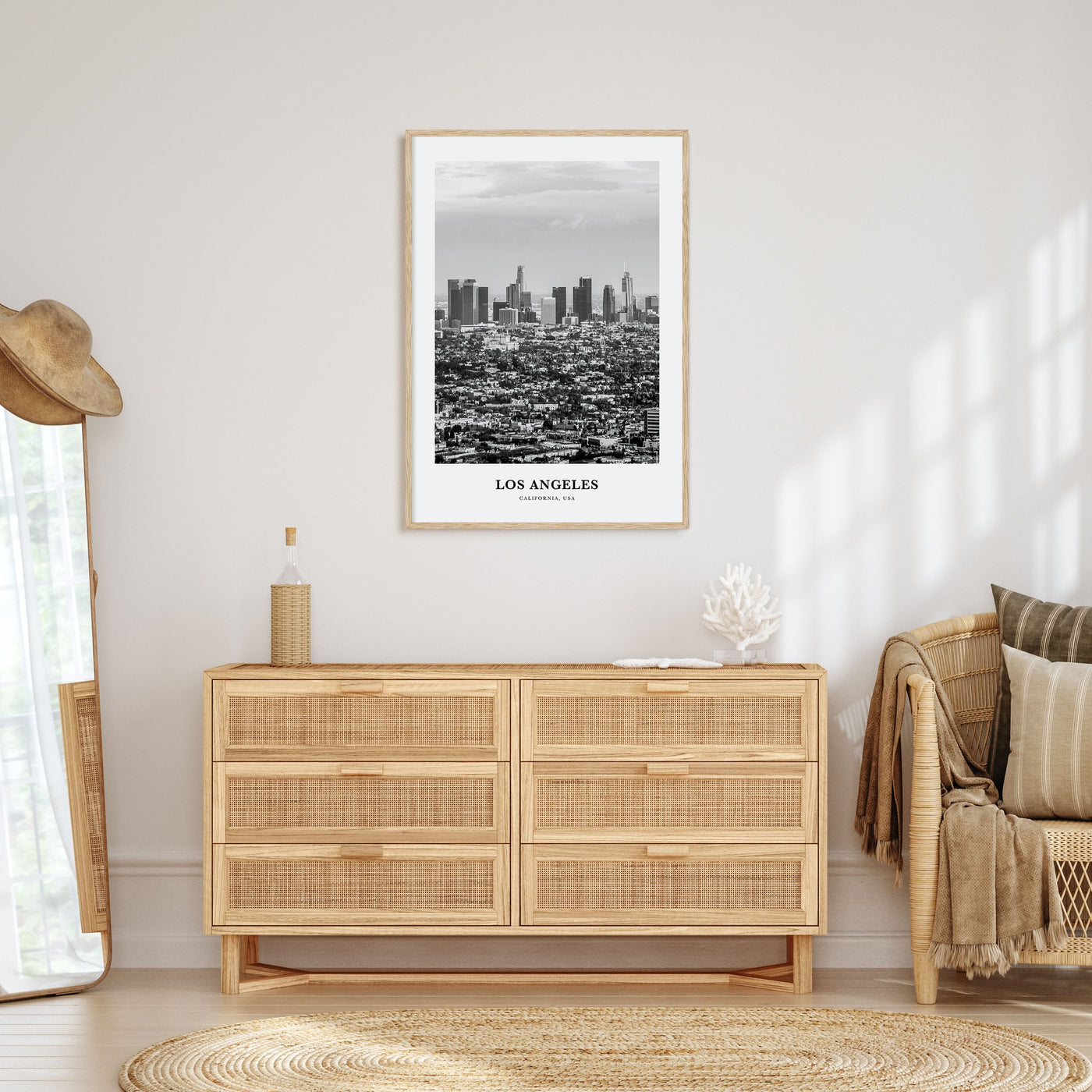 Los Angeles Portrait B&W No 3 Poster