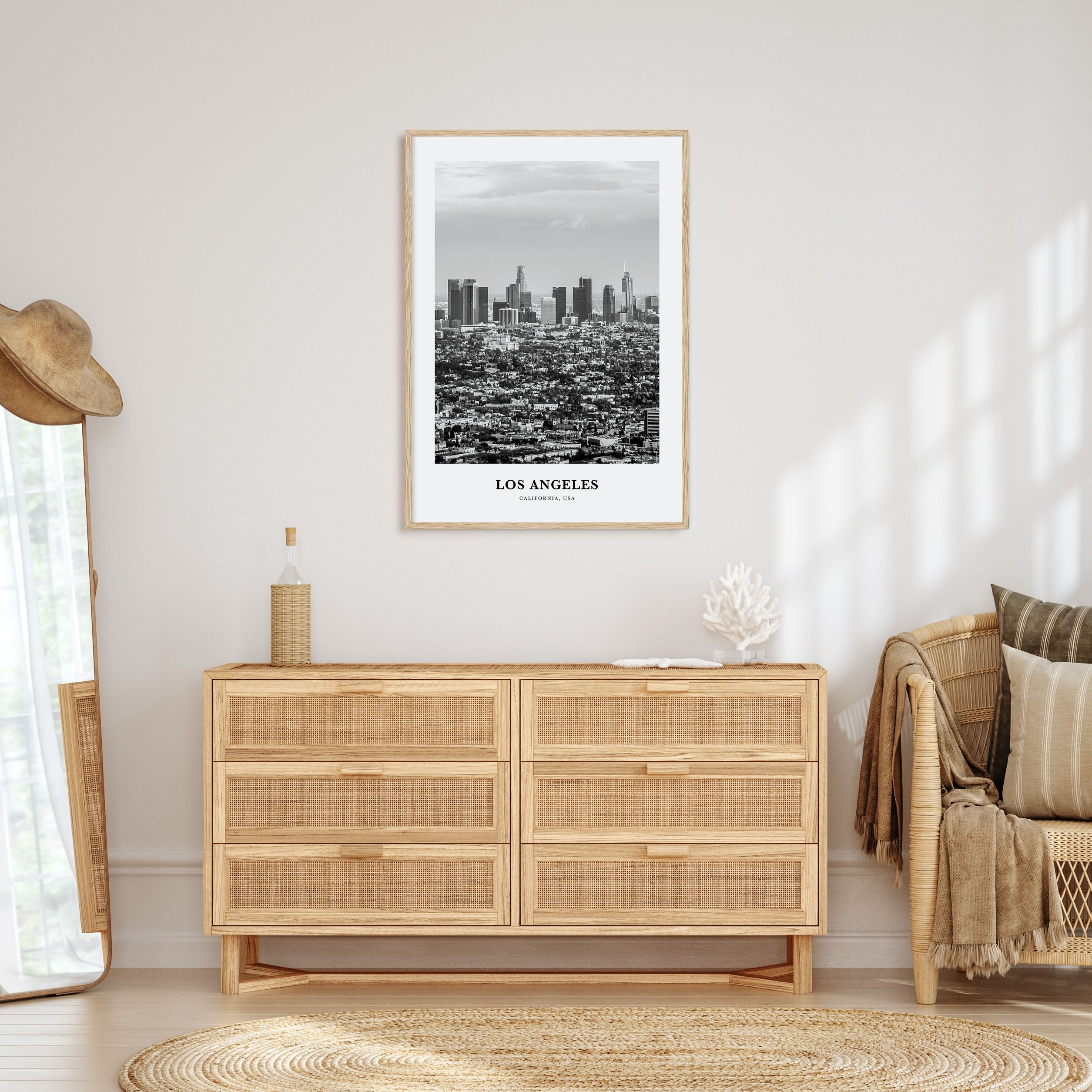Los Angeles Portrait B&W No 3 Poster