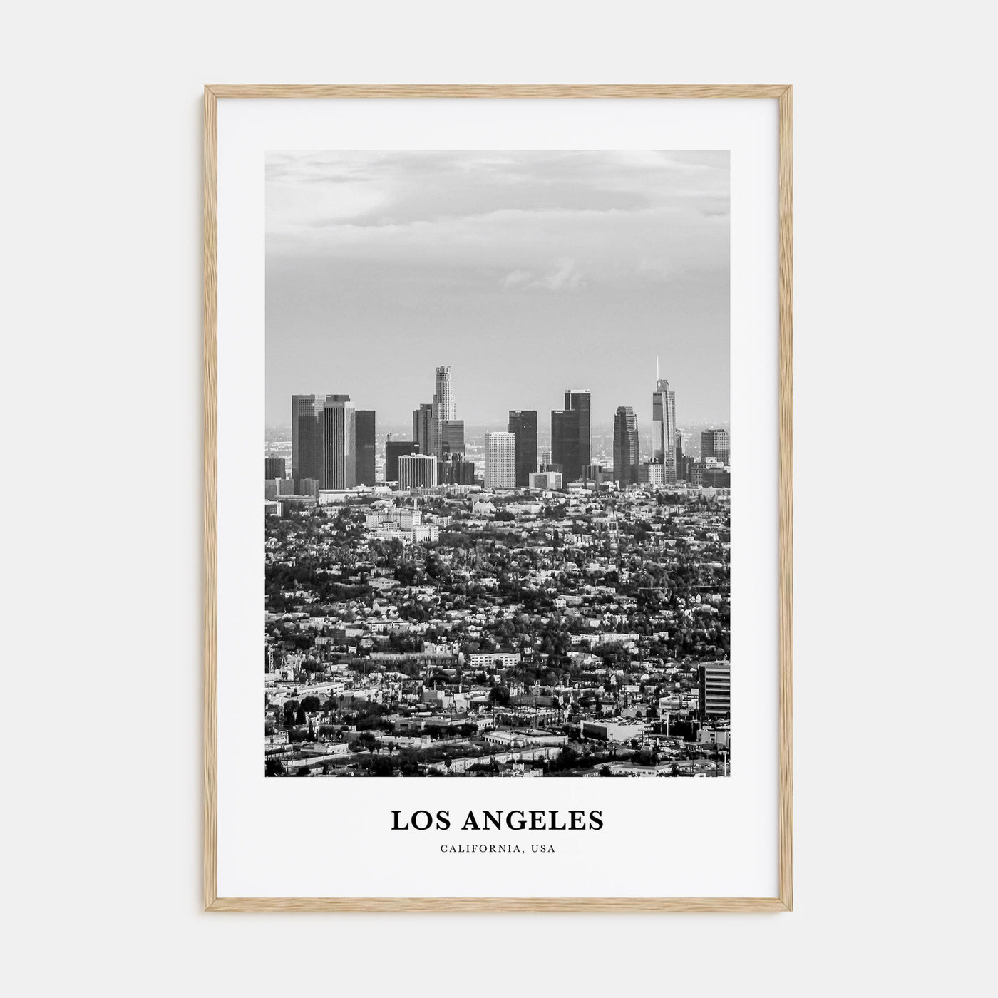 Los Angeles Portrait B&W No 3 Poster
