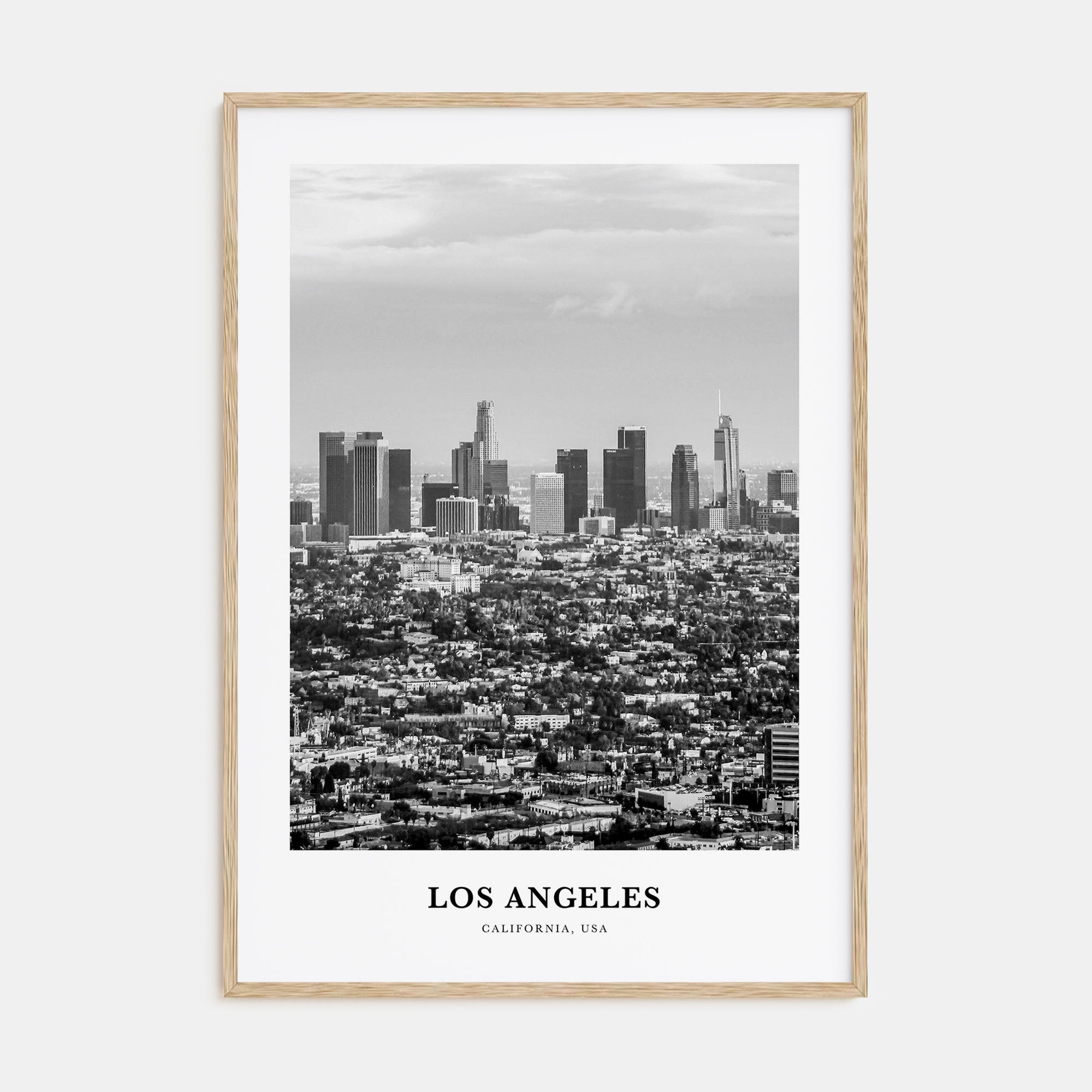 Los Angeles Portrait B&W No 3 Poster