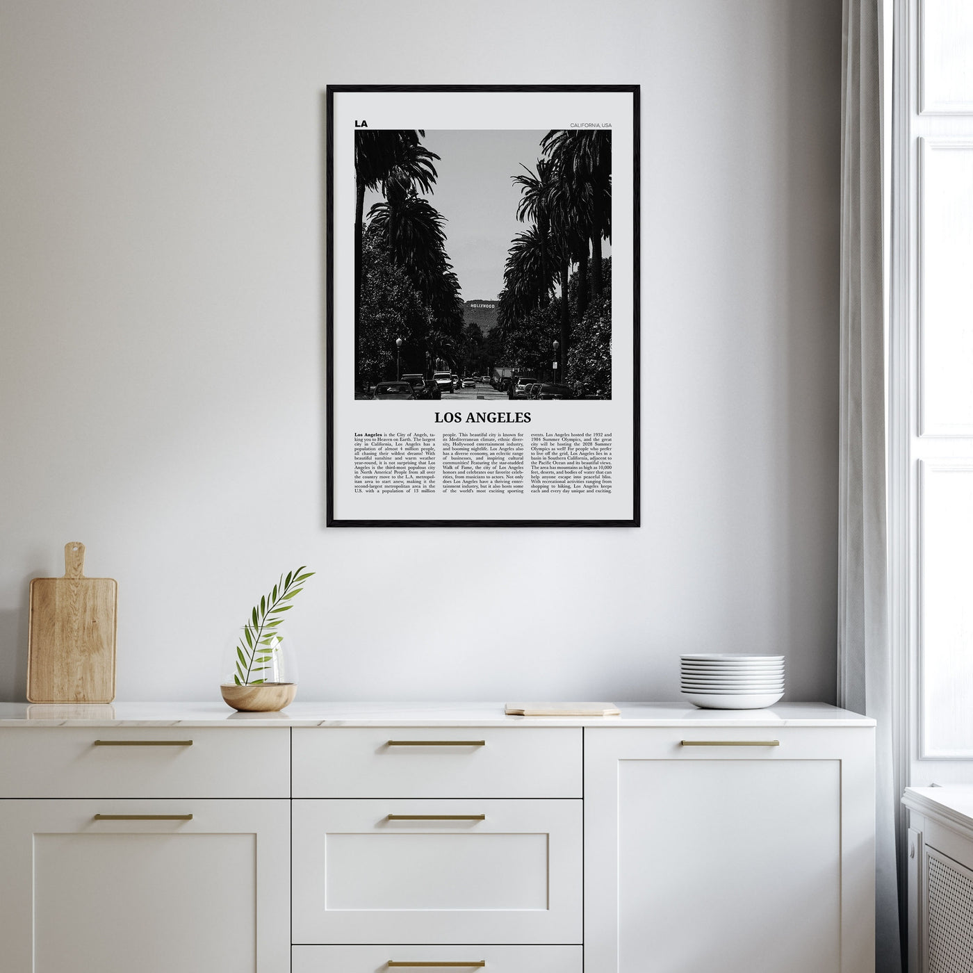 Los Angeles Travel B&W No 1 Poster