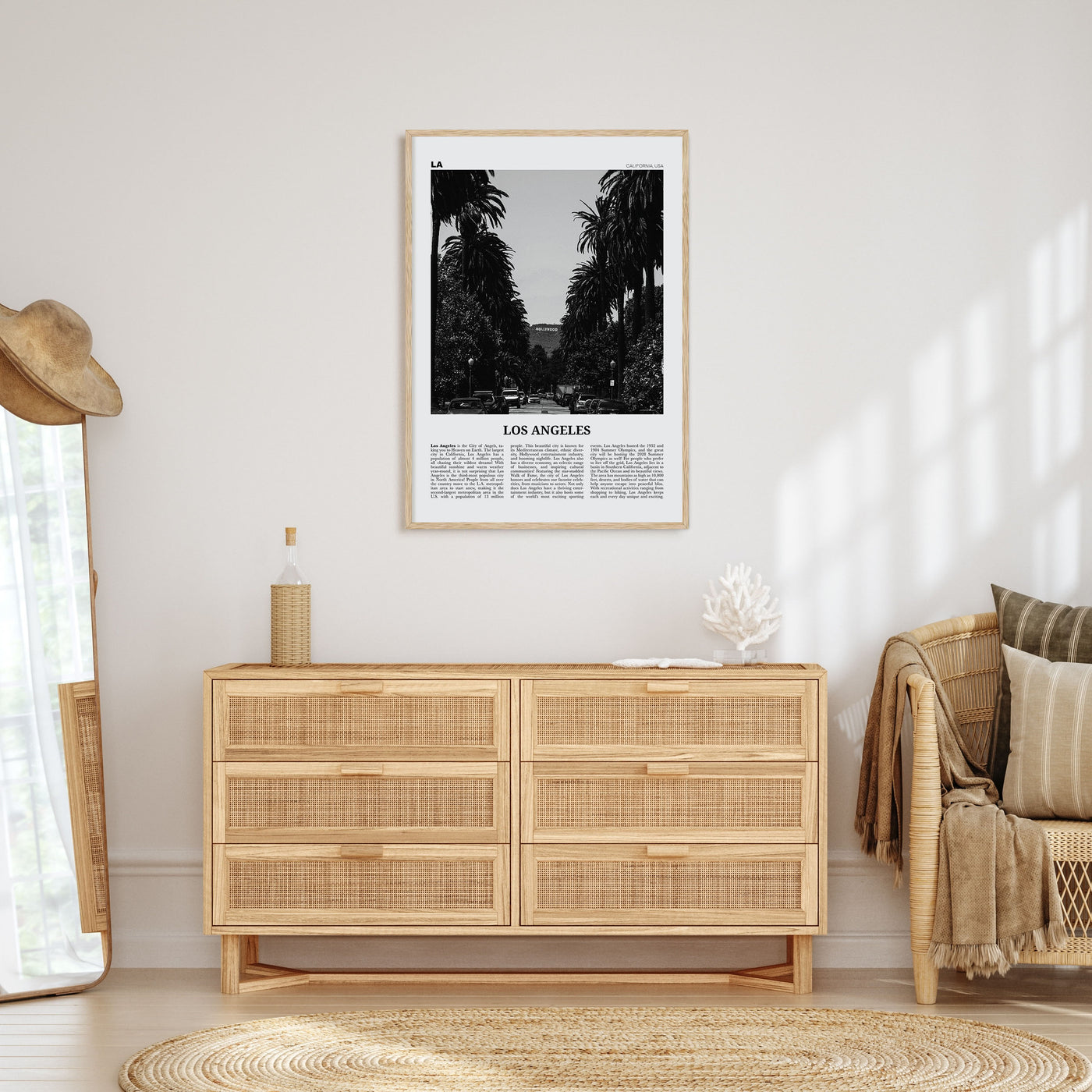 Los Angeles Travel B&W No 1 Poster