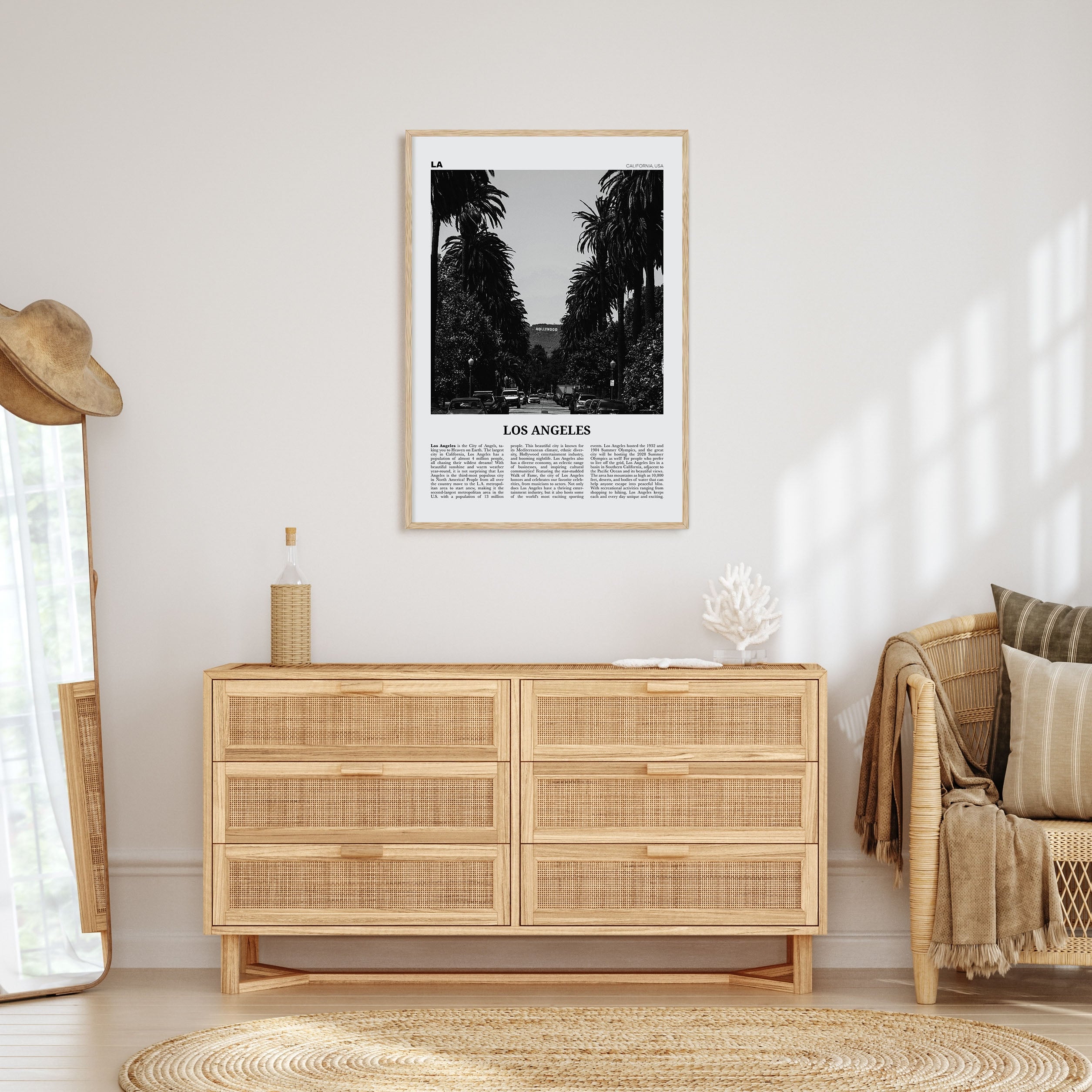 Los Angeles Travel B&W No 1 Poster
