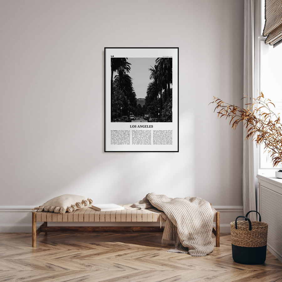 Los Angeles Travel B&W No 1 Poster