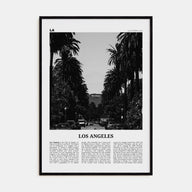Los Angeles Travel B&W No 1 Poster