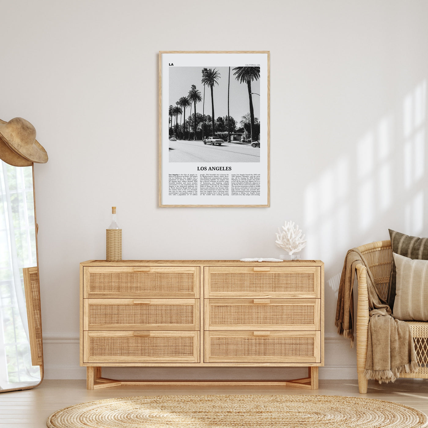 Los Angeles Travel B&W No 2 Poster