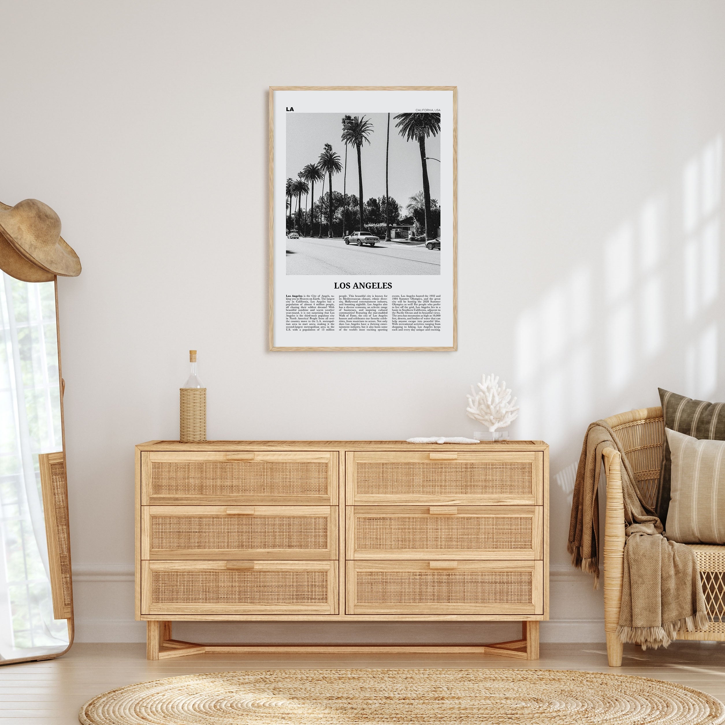 Los Angeles Travel B&W No 2 Poster