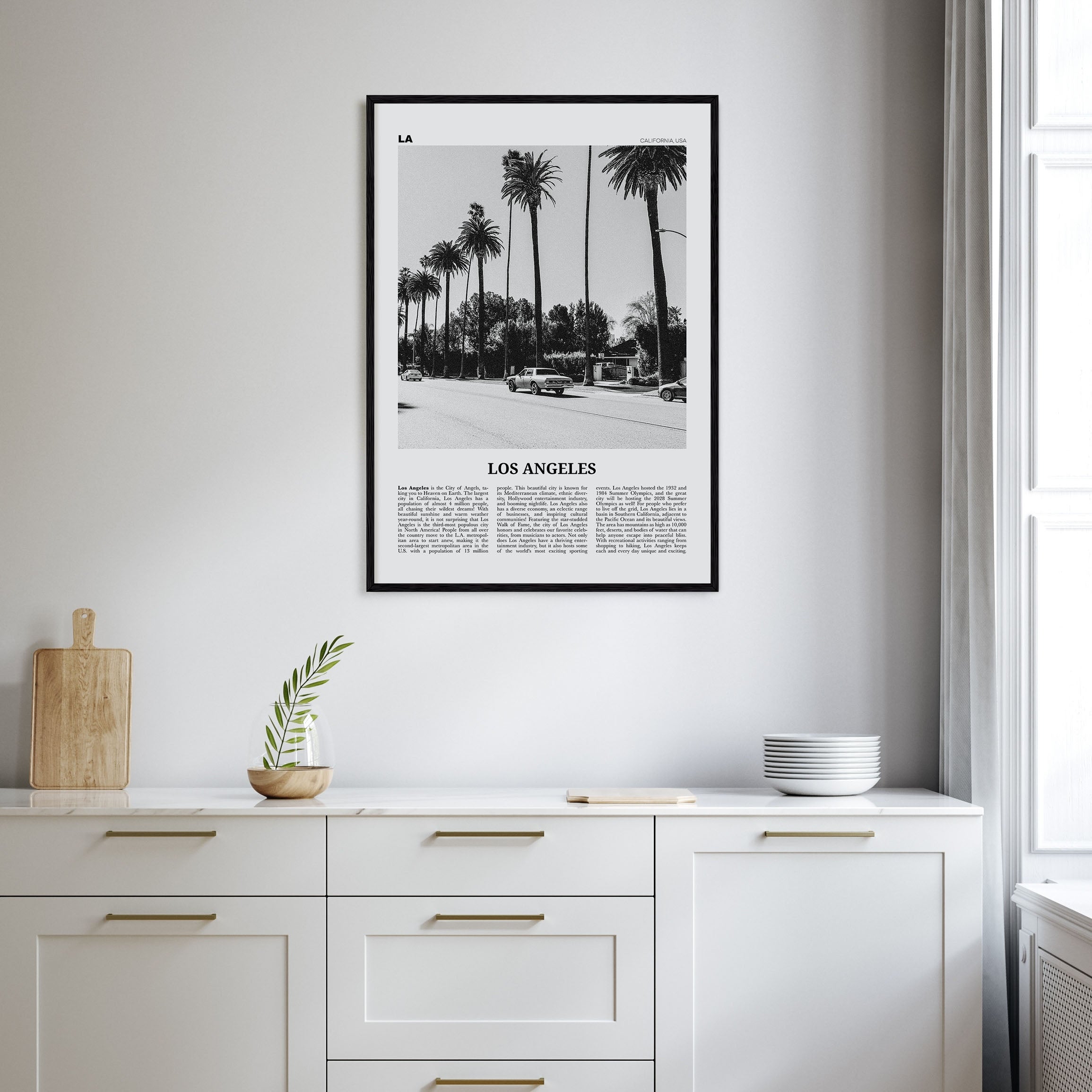 Los Angeles Travel B&W No 2 Poster