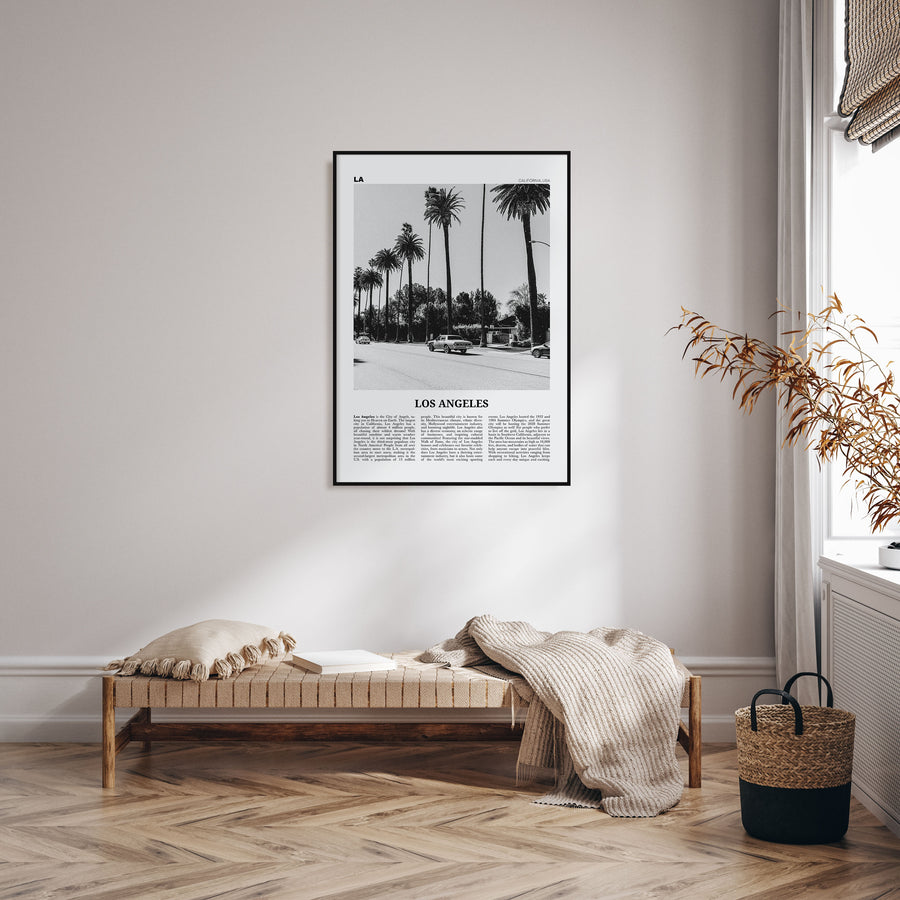 Los Angeles Travel B&W No 2 Poster