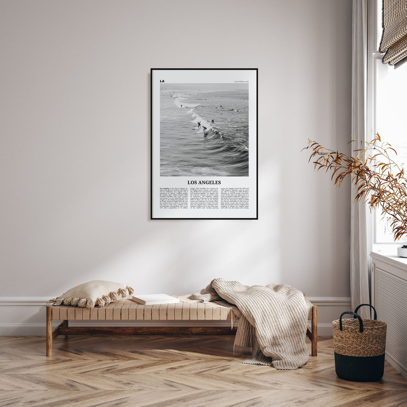 Los Angeles Travel B&W No 3 Poster