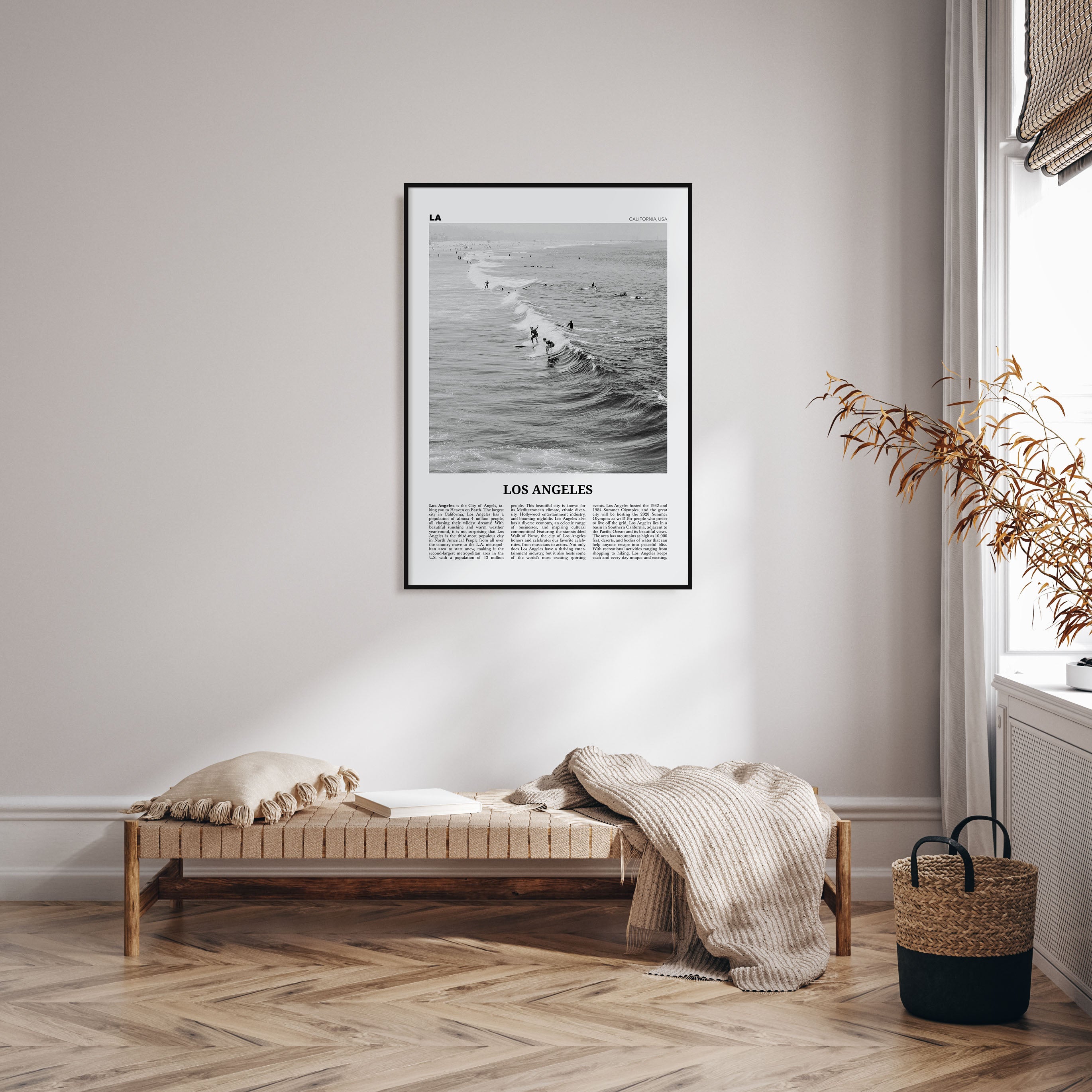 Los Angeles Travel B&W No 3 Poster