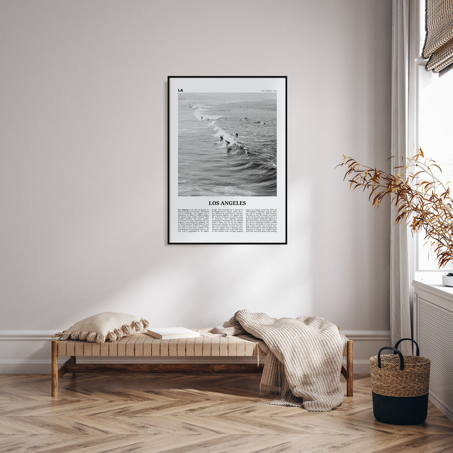 Los Angeles Travel B&W No 3 Poster