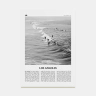 Los Angeles Travel B&W No 3 Poster