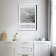 Los Angeles Travel B&W No 3 Poster