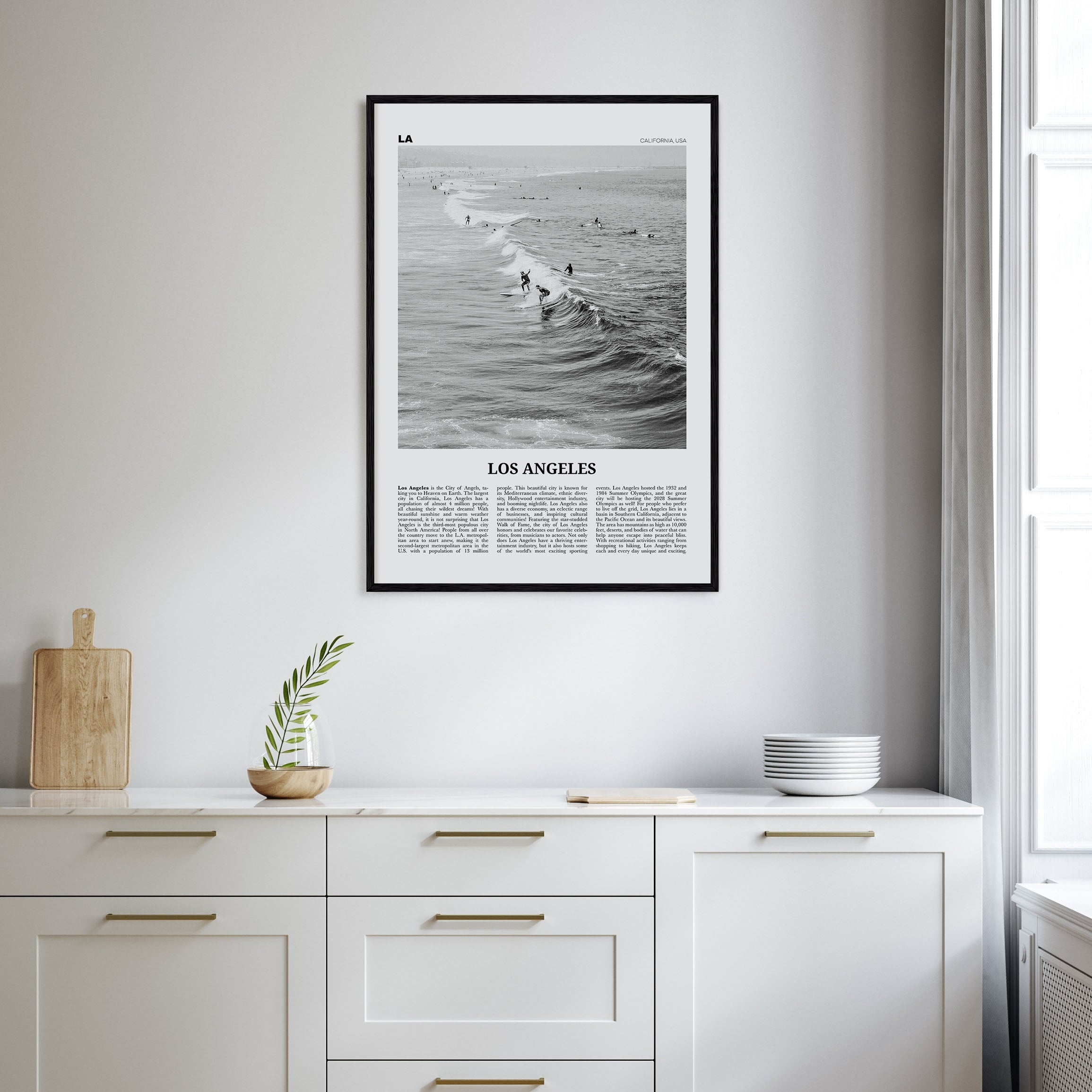 Los Angeles Travel B&W No 3 Poster