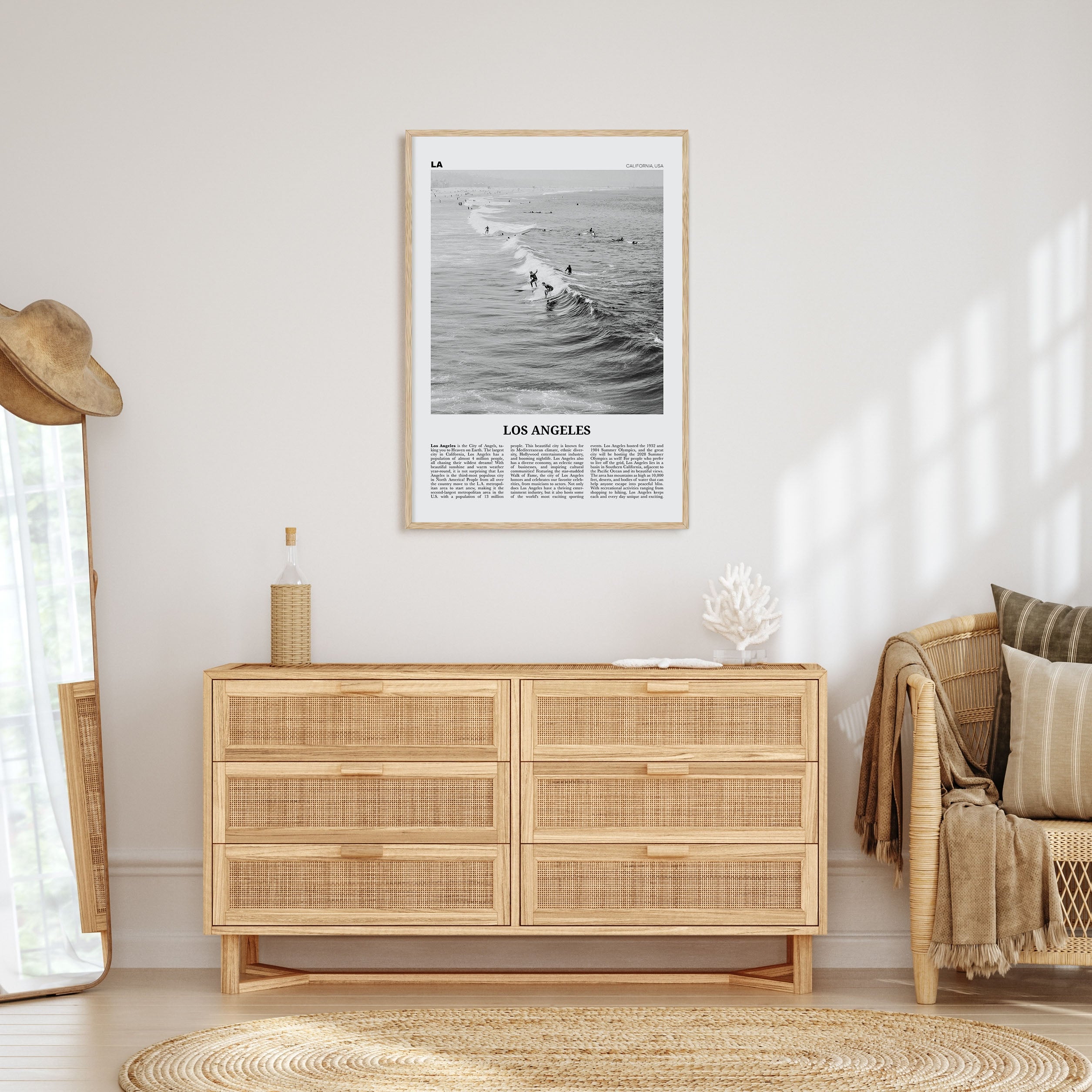 Los Angeles Travel B&W No 3 Poster
