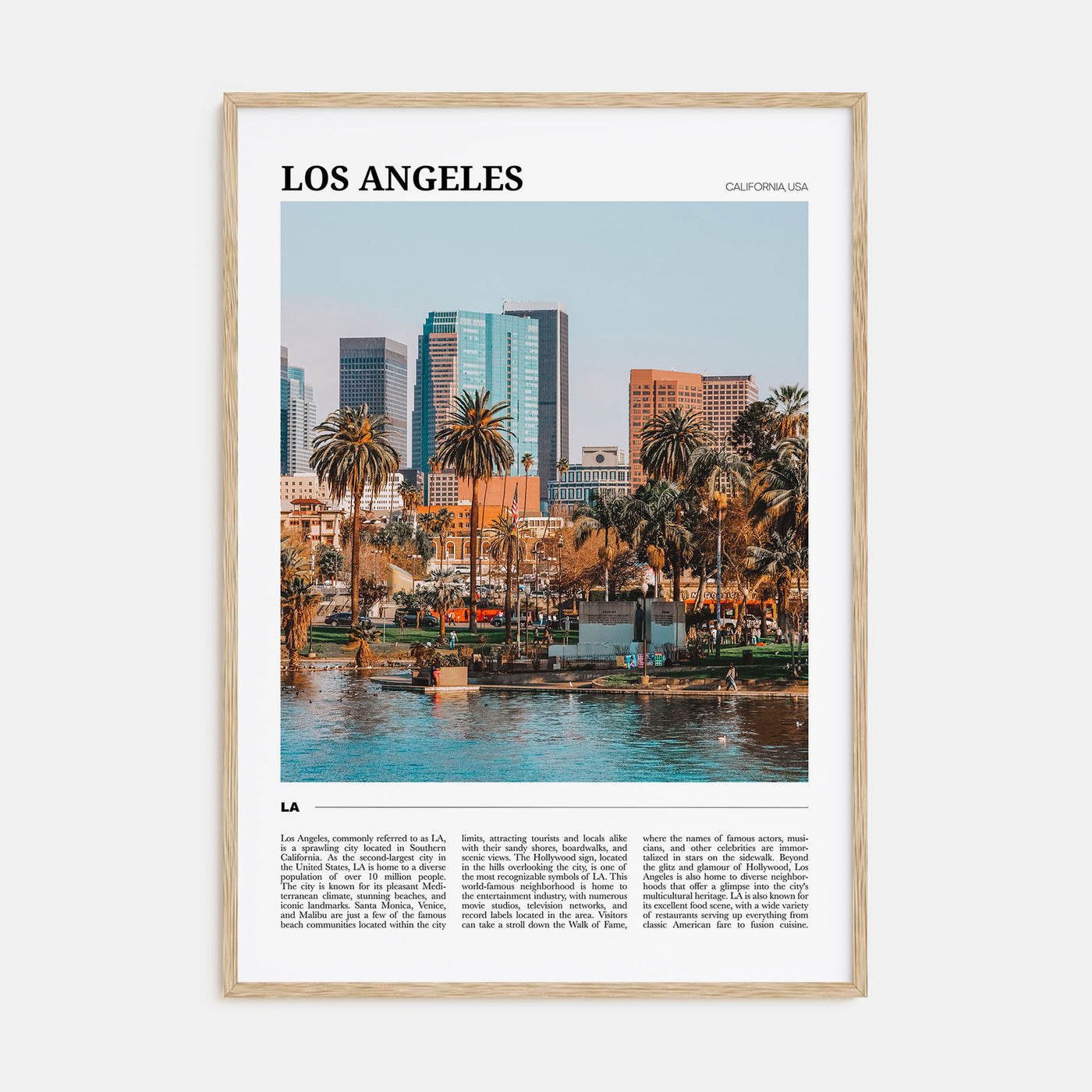 Los Angeles Travel Color No 1 Poster