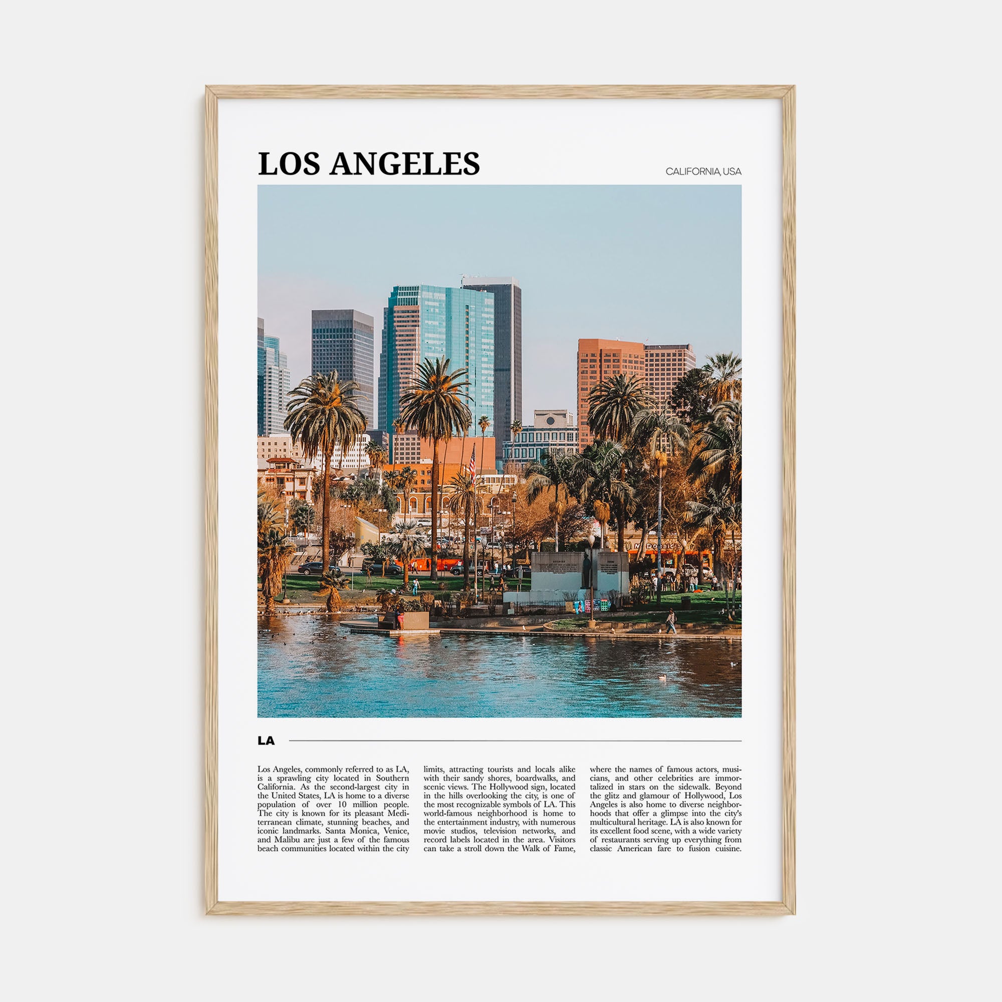 Los Angeles Travel Color No 1 Poster