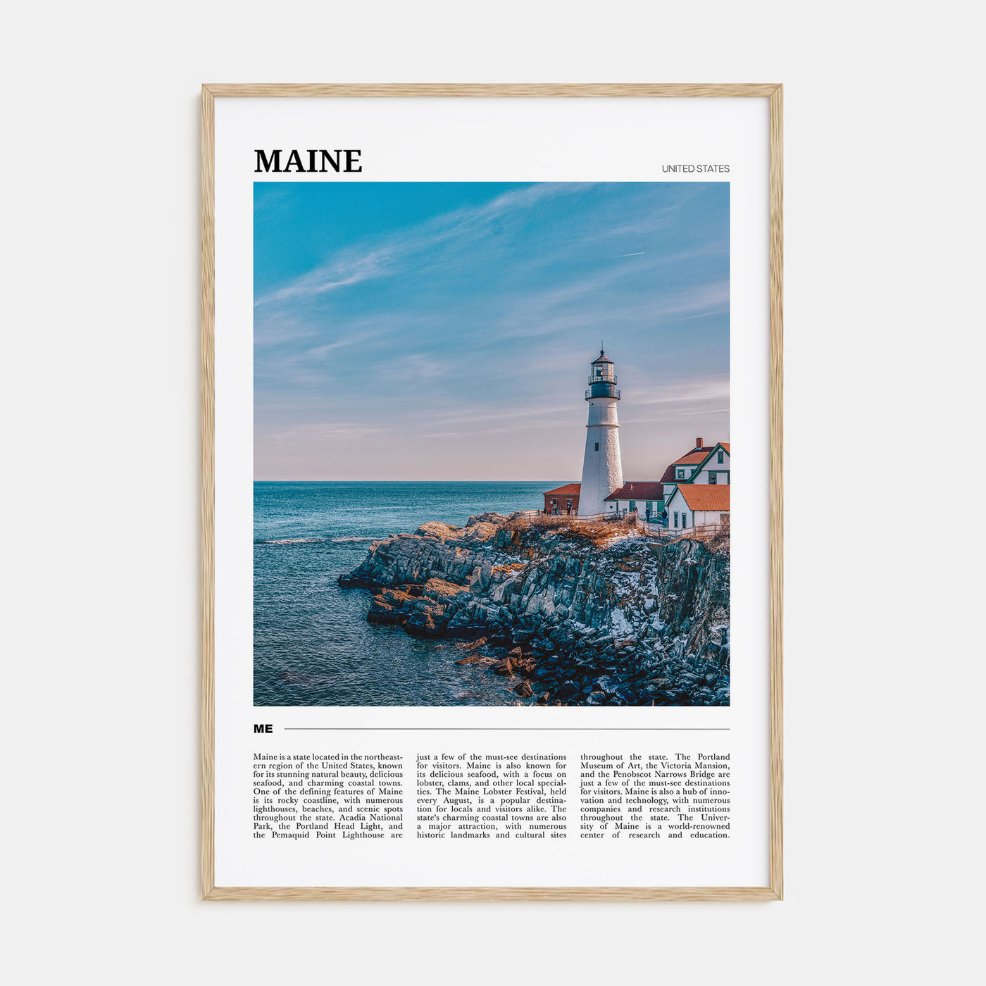 Maine Travel Color No 1 Poster