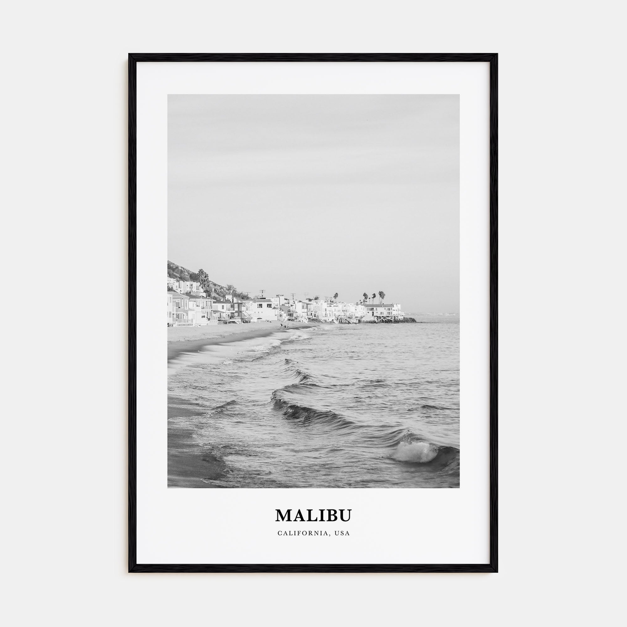 Malibu Portrait B&W No 1 Poster