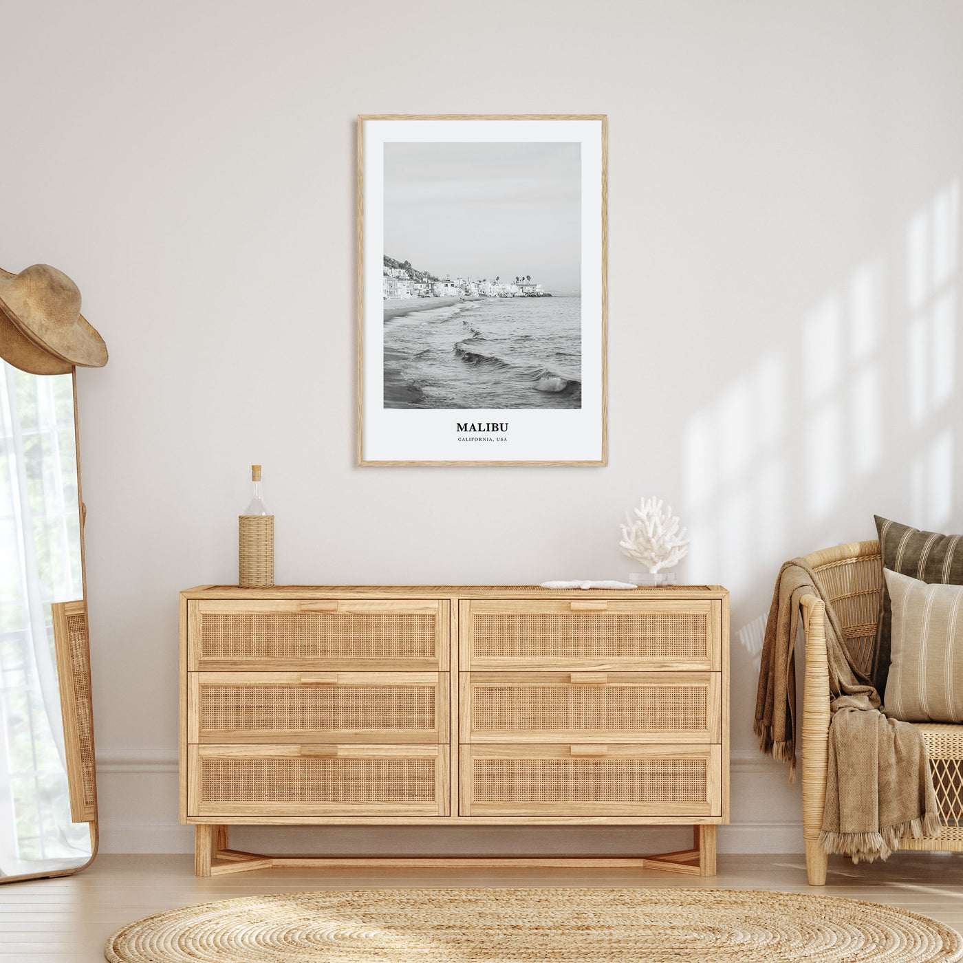 Malibu Portrait B&W No 1 Poster