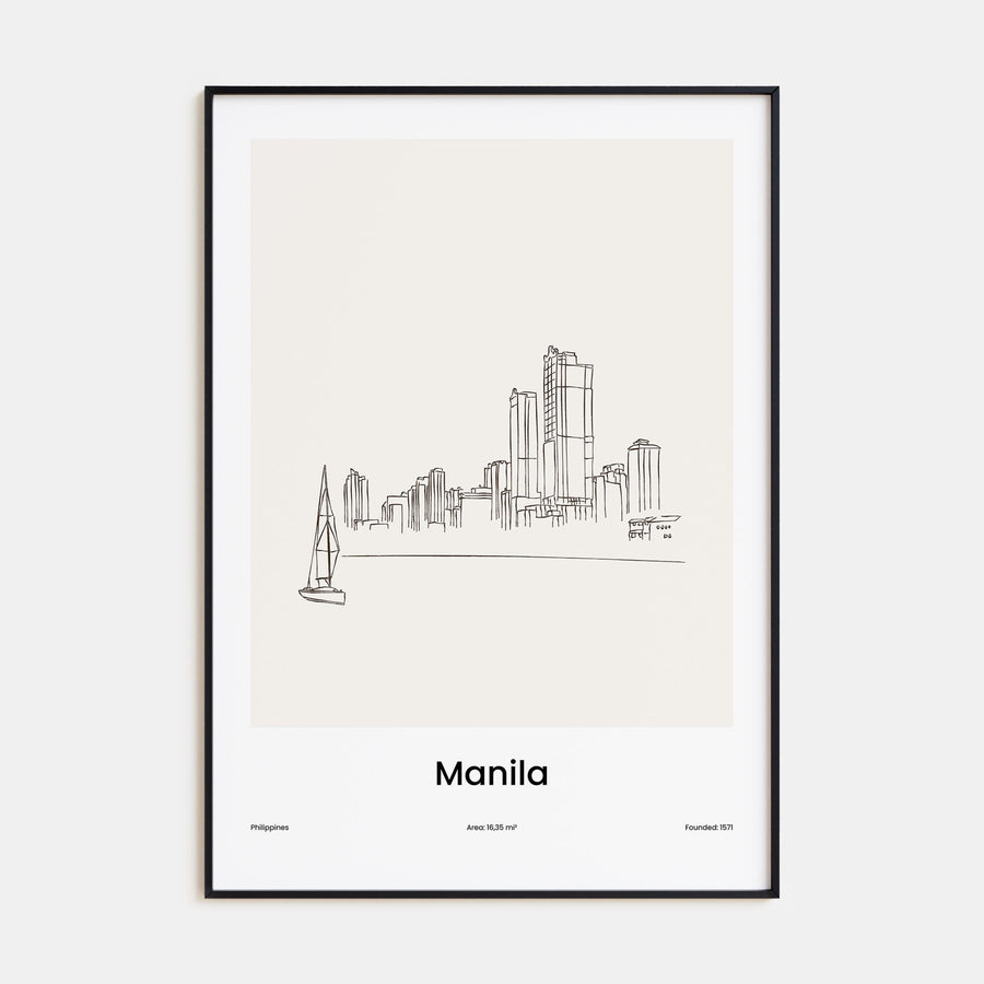 Manila Drawn Poster
