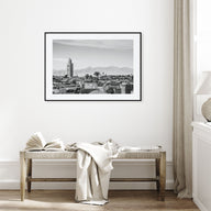 Marrakesh Landscape B&W Poster