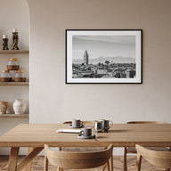 Marrakesh Landscape B&W Poster
