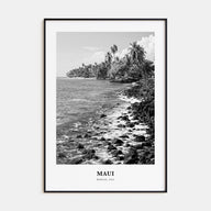 Maui Portrait B&W No 1 Poster
