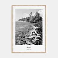 Maui Portrait B&W No 1 Poster