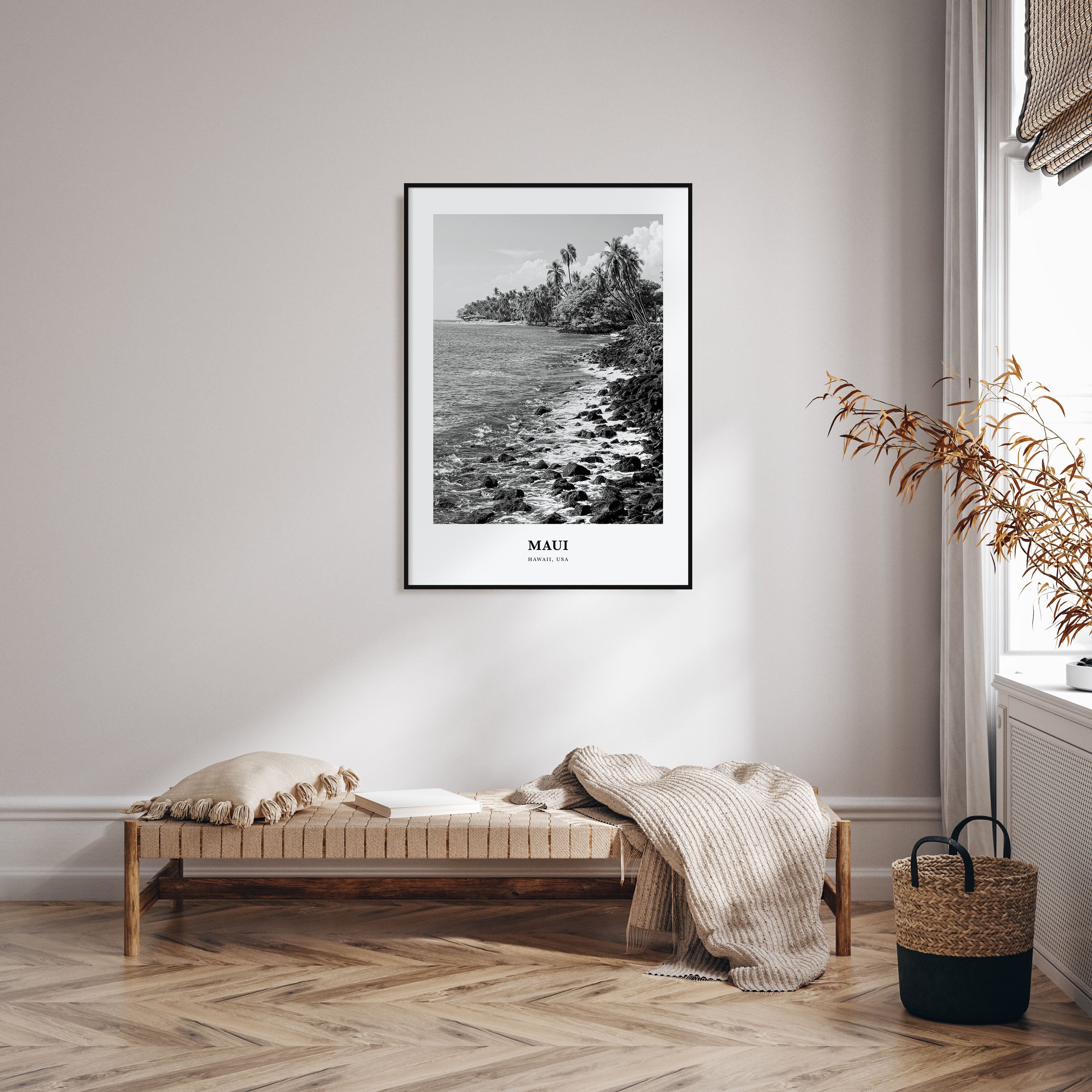 Maui Portrait B&W No 1 Poster