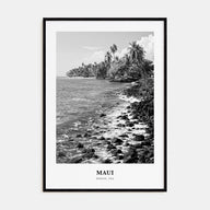Maui Portrait B&W No 1 Poster