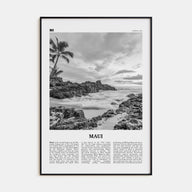 Maui Travel B&W No 1 Poster