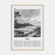 Maui Travel B&W No 1 Poster