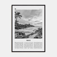 Maui Travel B&W No 1 Poster