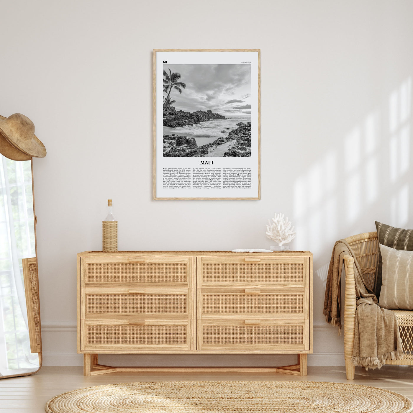 Maui Travel B&W No 1 Poster