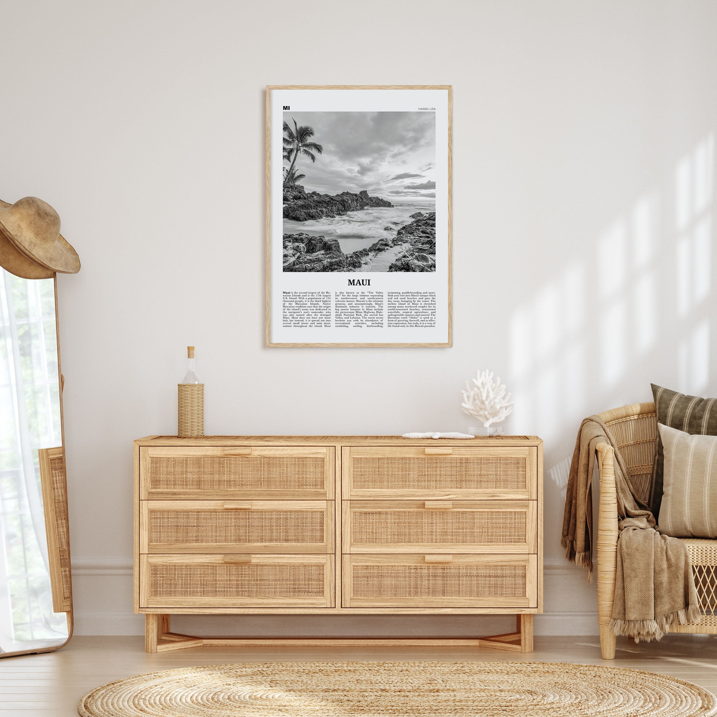 Maui Travel B&W No 1 Poster